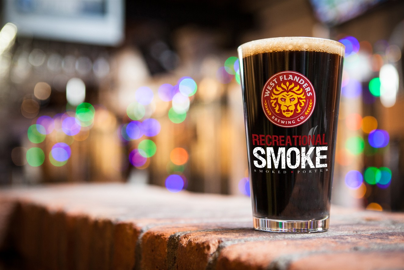 West Flanders Brewing's new (and timely) brew, Recreational Smoke. Provided by West Flanders Brewing.