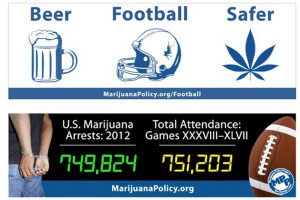 Super Bowl marijuana billboards