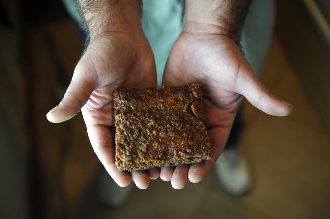 Marijuana edibles like this brownie are for sale at Ganja Gourmet in Denver. (Photo By Erin Hull/The Denver Post)