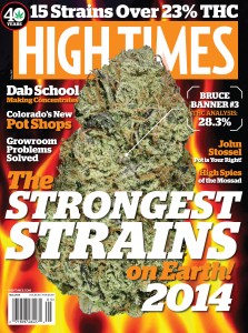 High Times' May 2014 cover includes a juicy Bruce Banner #3 shot by Cannabist photographer Ry Prichard.