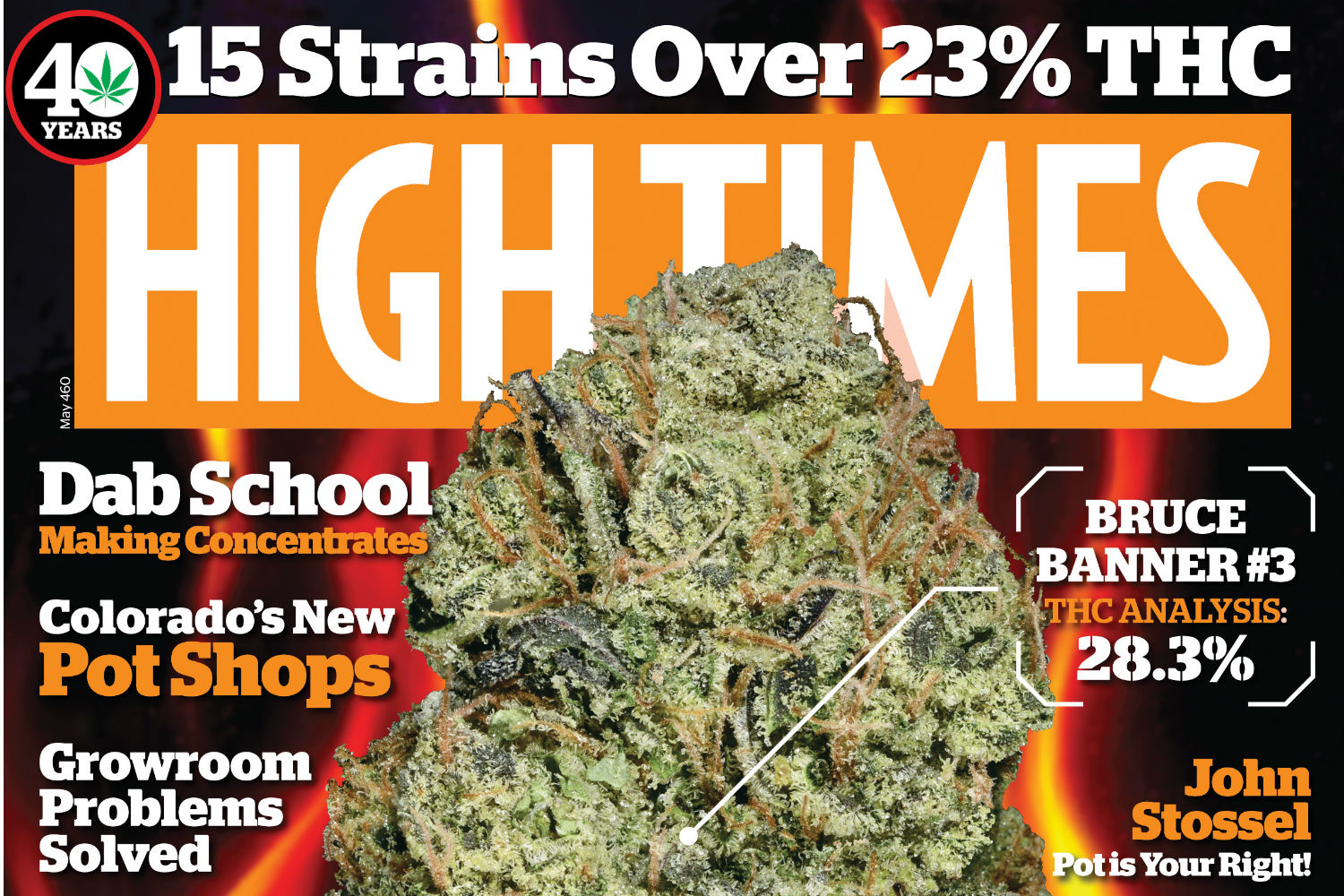 The May cover of High Times magazine features a photograph by Cannabist photographer Ry Prichard. (Via High Times)