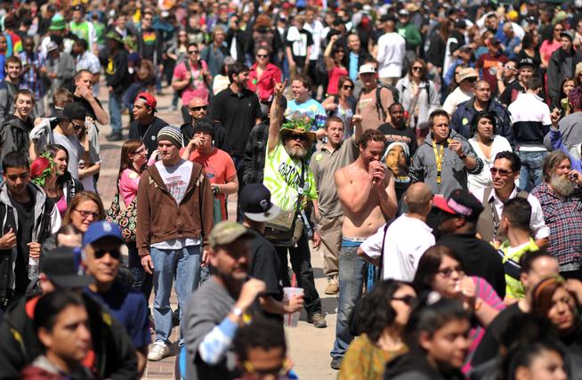 Denver's 4/20 rally grows up, but dance over pot-smoking endures