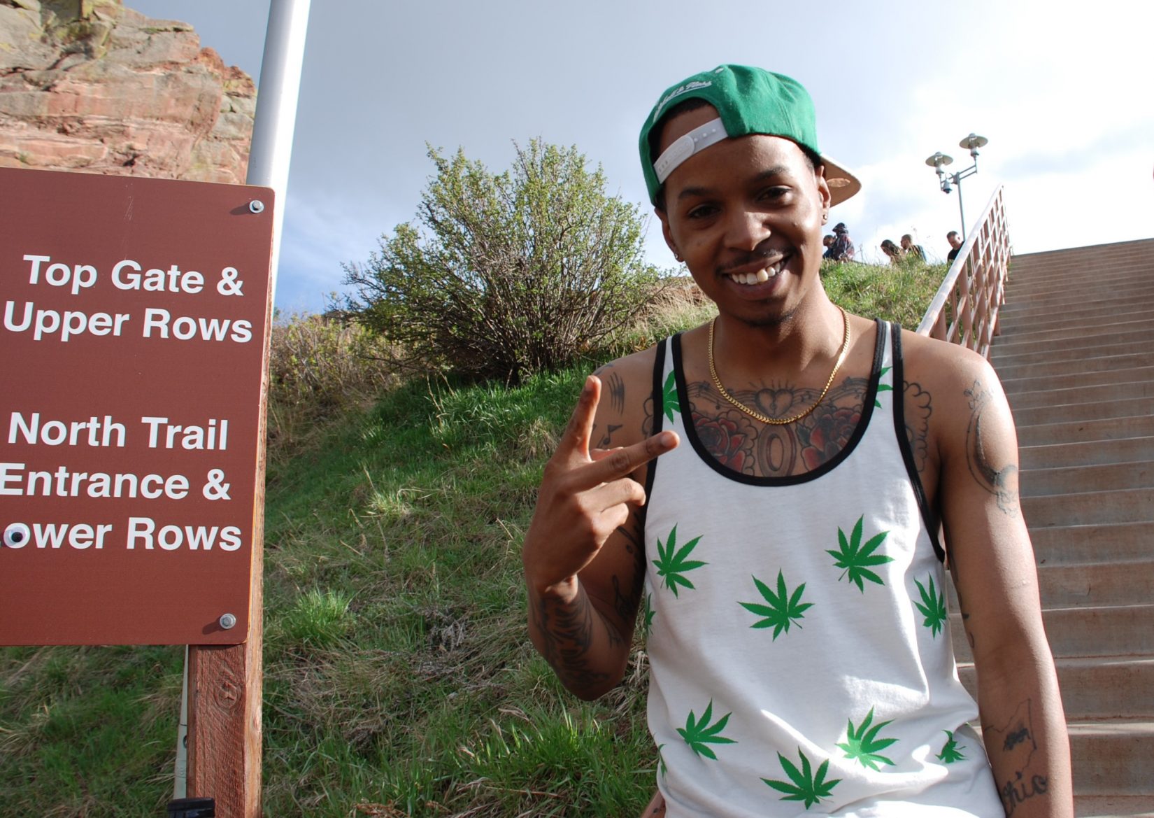 This guy was ready for some Snoop Dogg, some 4/20, some Red Rocks and some weed. (Susan Squibb, The Cannabist)