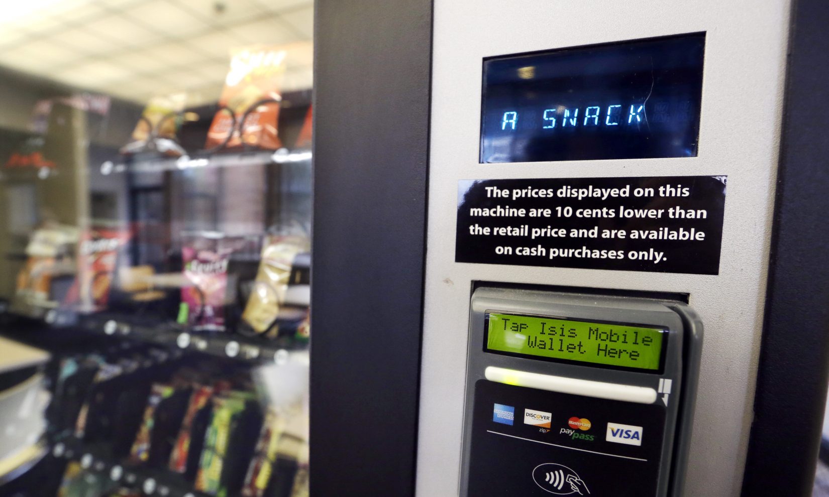 A more traditional vending machine. (Elaine Thompson, AP)