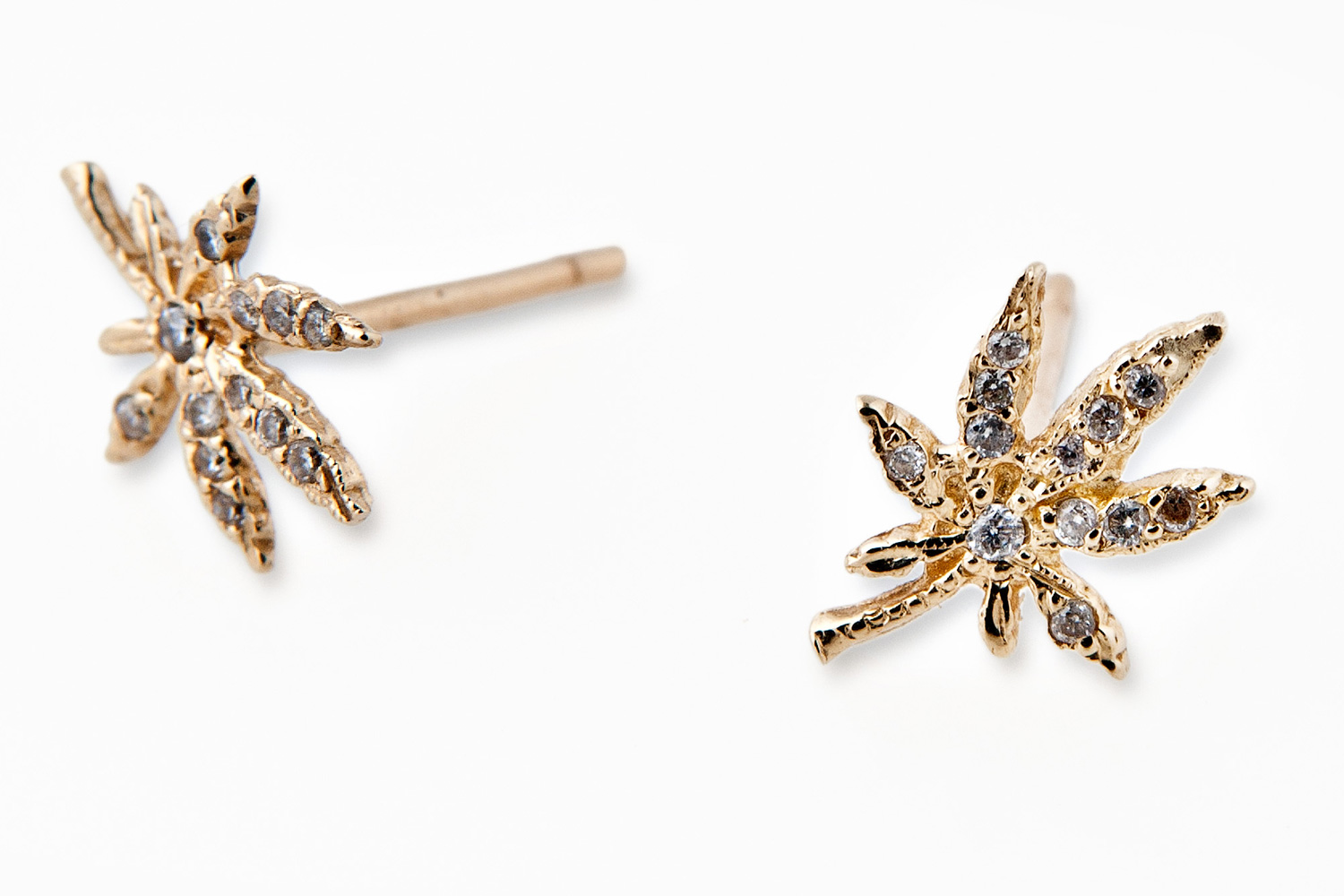 Pot leaf chic: Jewelry designer Jacquie Aiche gives ganja golden touch