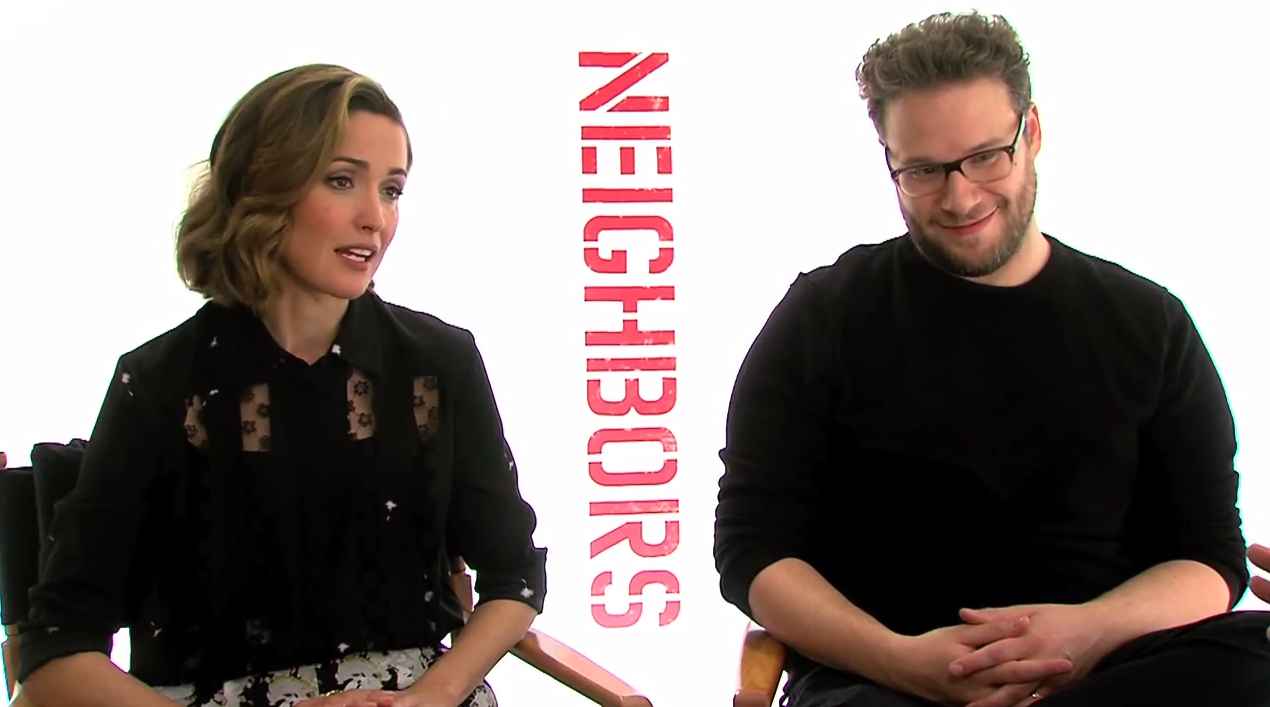 Rose Byrne and Seth Rogen took the Cannabis Quiz and talked about "Neighbors" in a recent interview with "Everyday" host Chris Parente. (Chris Parente)