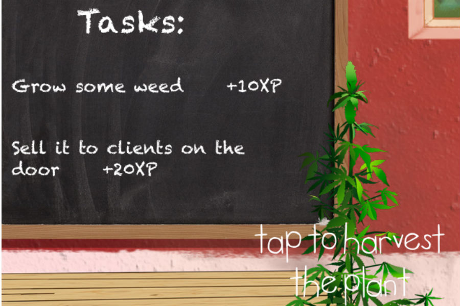 A screenshot from Weed Firm (Manitoba Games)