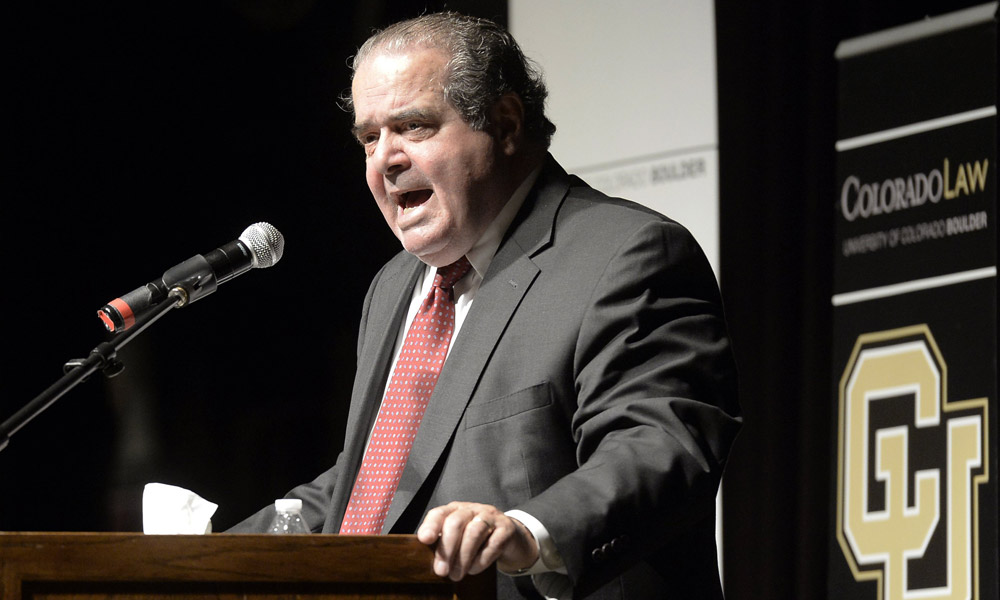 Supreme Court's Scalia gets a pot question on Colorado visit? Of course