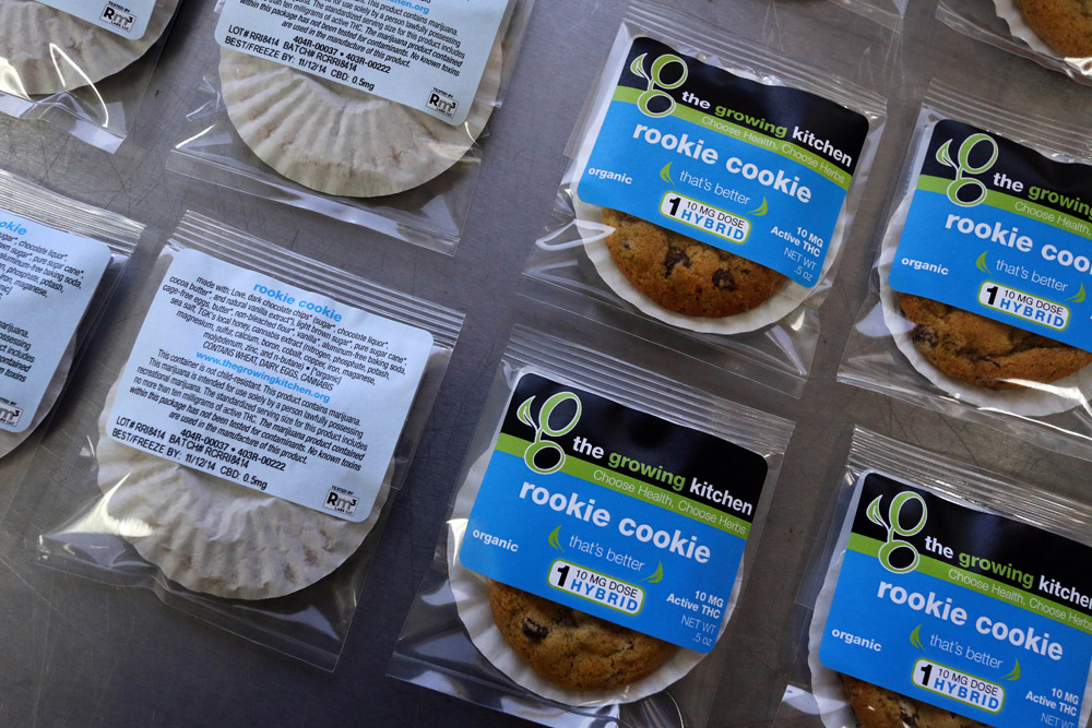 Mellower marijuana edibles at pot shops: rookie cookies, low-dose drinks