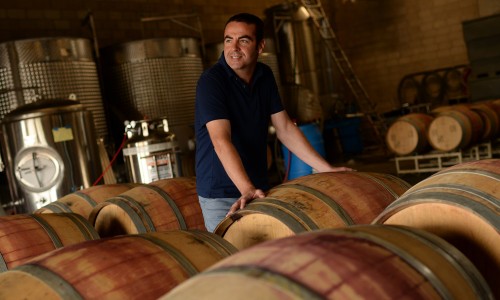 Denver winery owner Ben Parsons, shown here at  Infinite Monkey Theorem in 2013, is actively exploring wine-and-weed pairings. 
