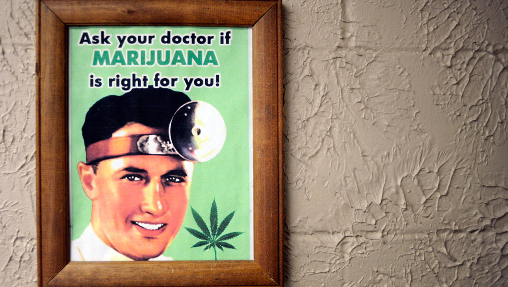 medical marijuana doctor picuture at dispensary