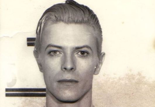 David Bowie's mugshot, dated March 25, 1976 (Rochester Police Department)