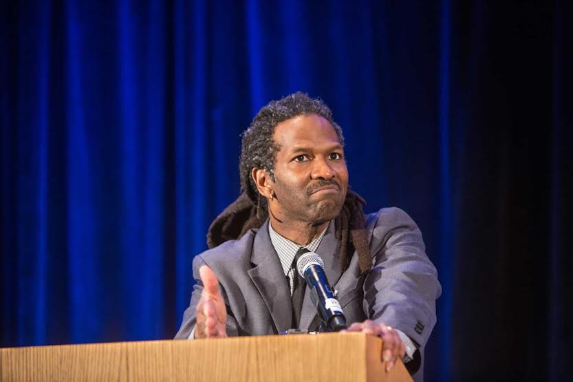 Columbia University professor and drug addiction expert Carl Hart speaks at the International Cannabis Business Conference in San Francisco in 2015. (Matt Emrich)