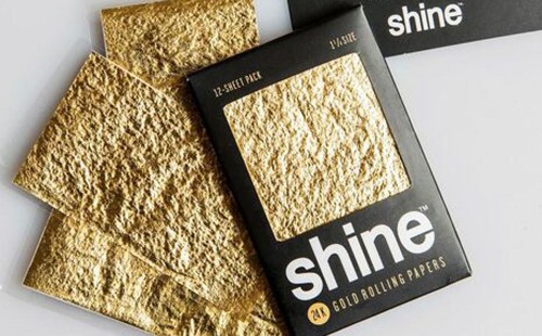 Shine 24k gold rolling papers (Provided by Shine)