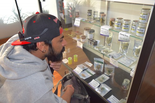 Cannabist marijuana reviewer Sohum Shah shops at Washington state shop Hashtag Recreational Cannabis
