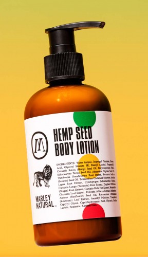 Cannabis beauty: Marley Natural hemp seed body lotion