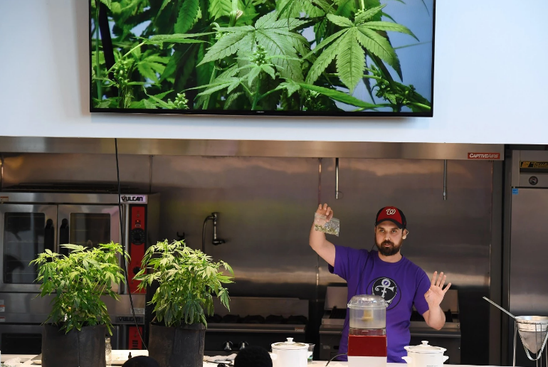 Artisinal marijuana edibles cooking class