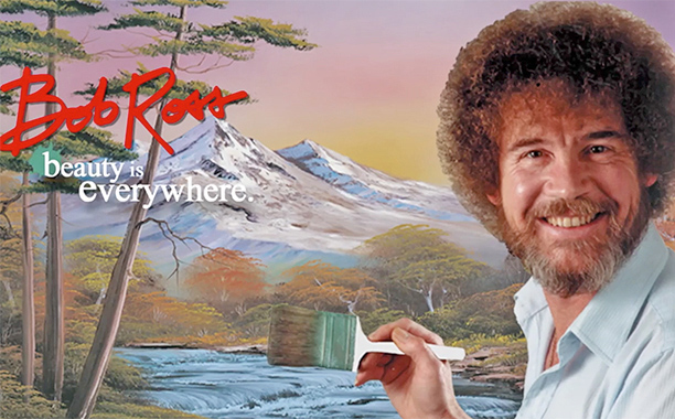 Bob Ross painting show now on Netflix