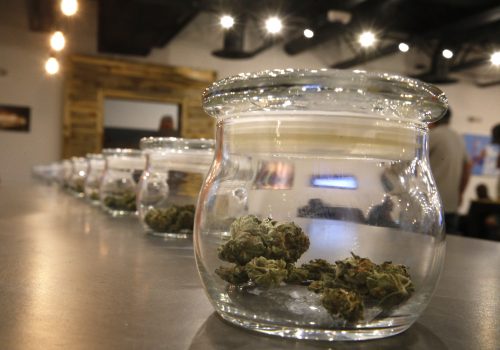 Marijuana display jars