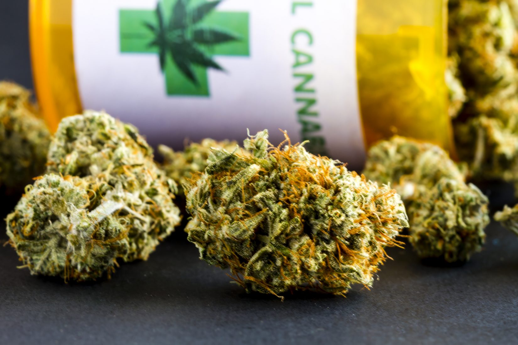 Medical Marijuana Buds stock photo