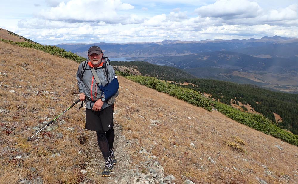 Seeking marijuana pain relief after suffering sports injury hiking Colorado Trail