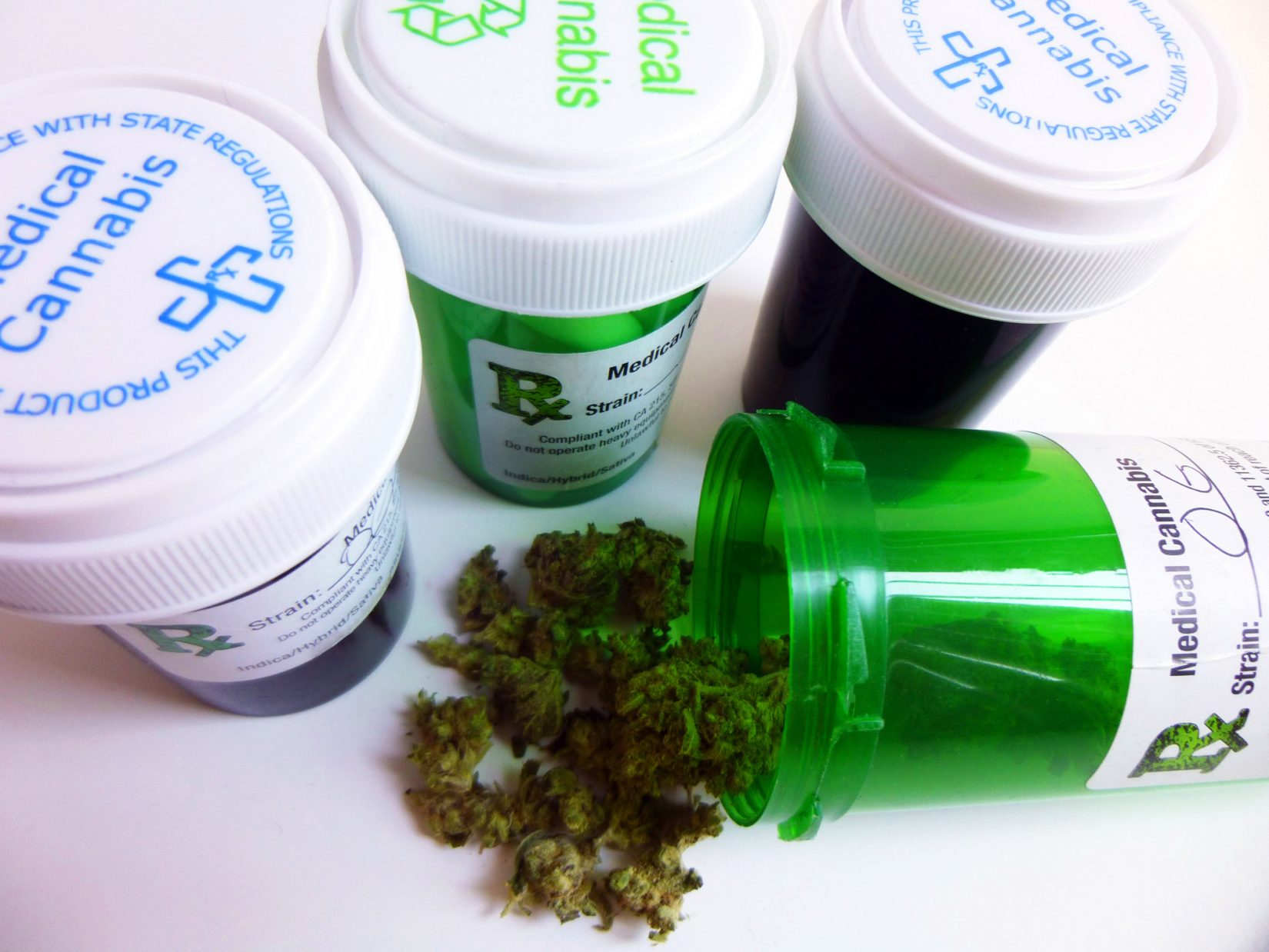 Medical Marijuana in containers