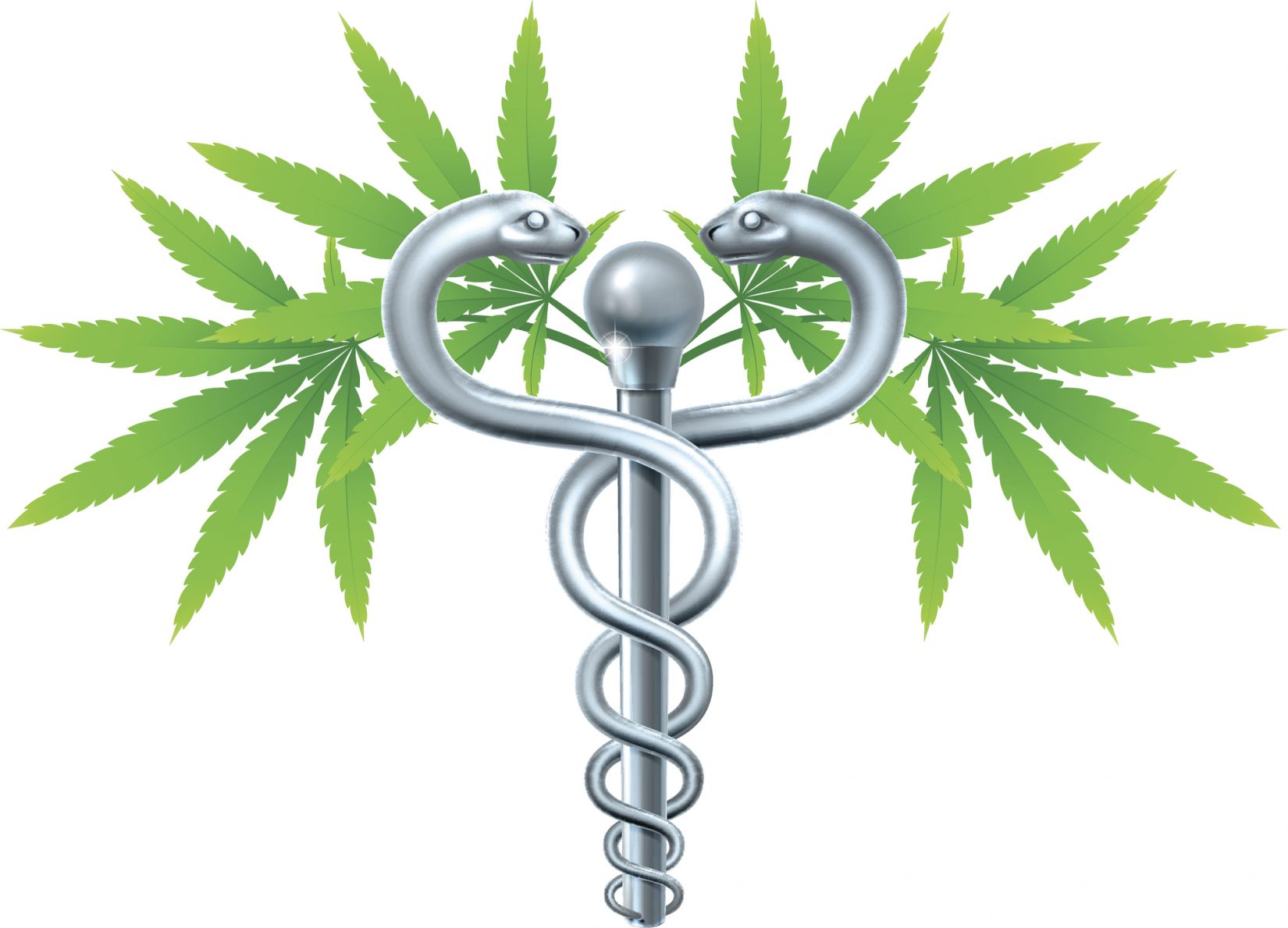 Medical Marijuana Cannabis Caduceus
