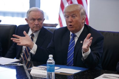 Donald Trump and Jeff Sessions