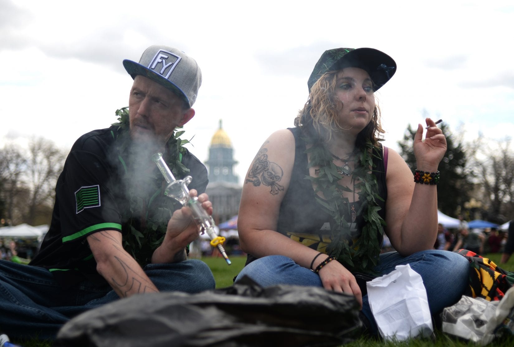 Crowds roll up for annual 4/20 smoke-in at Denver's Civic Center