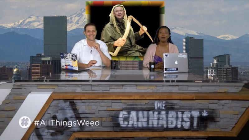 Cannabist Show hosts Jake Browne and Janae Burris discuss the latest developments in Attorney General Jeff Sessions' (a.k.a. The "Grim Reefer") renewed war on drugs. (screenshot from Episode "She's a fit cannabis girl breaking the stigma")