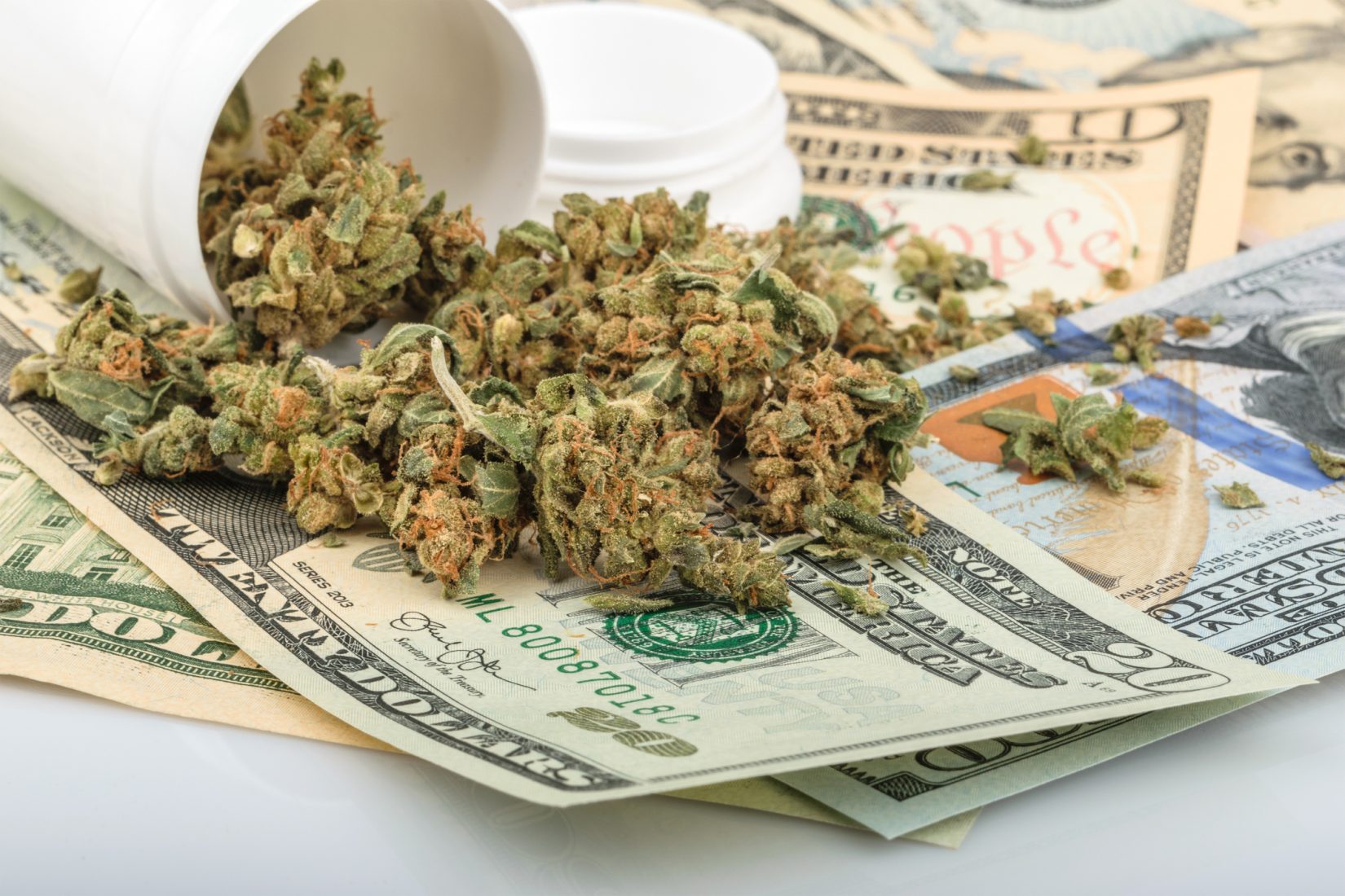 Marijuana cash sales